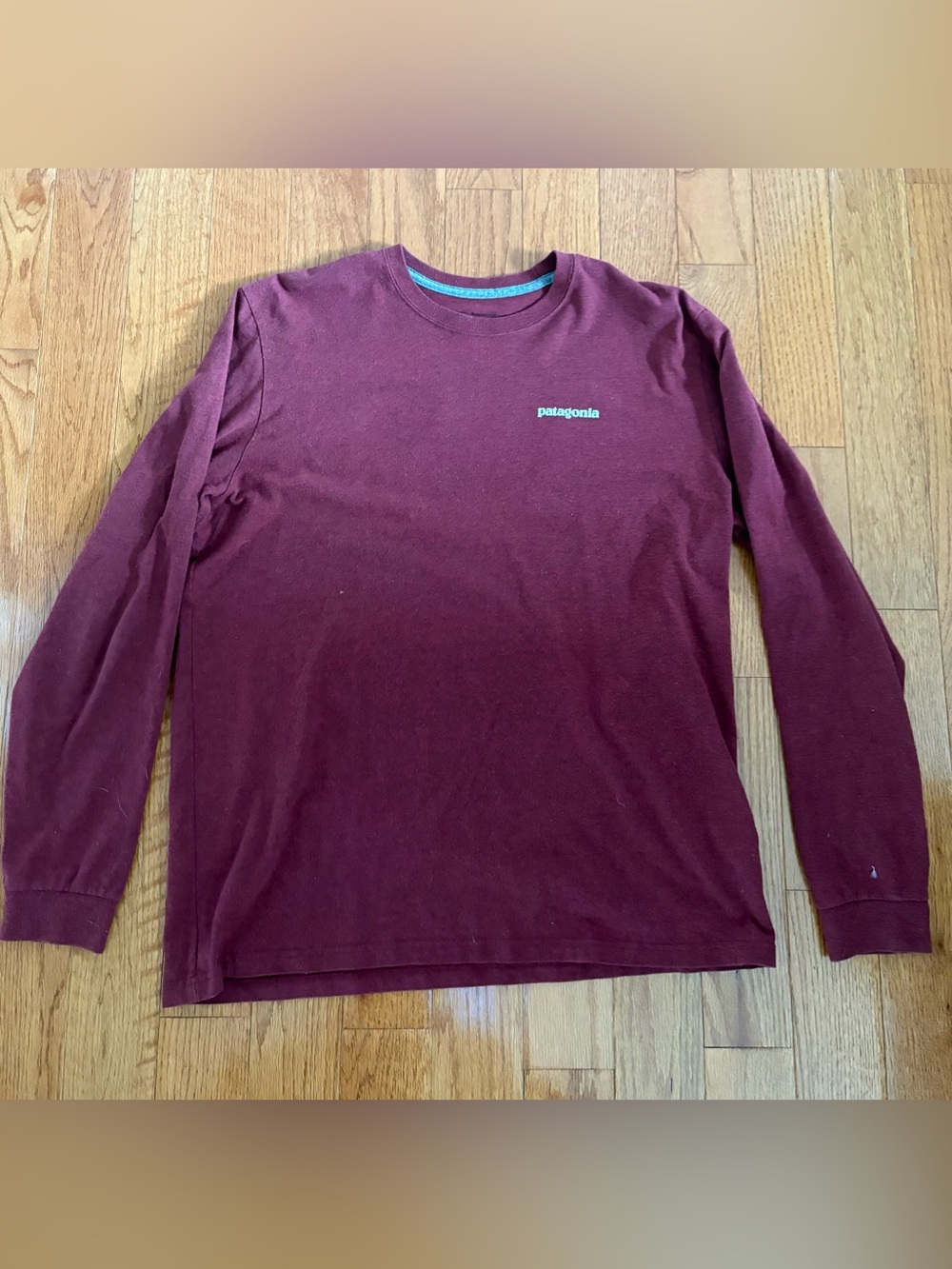 Patagonia Long-Sleeve Crew Tee in Deep Wine